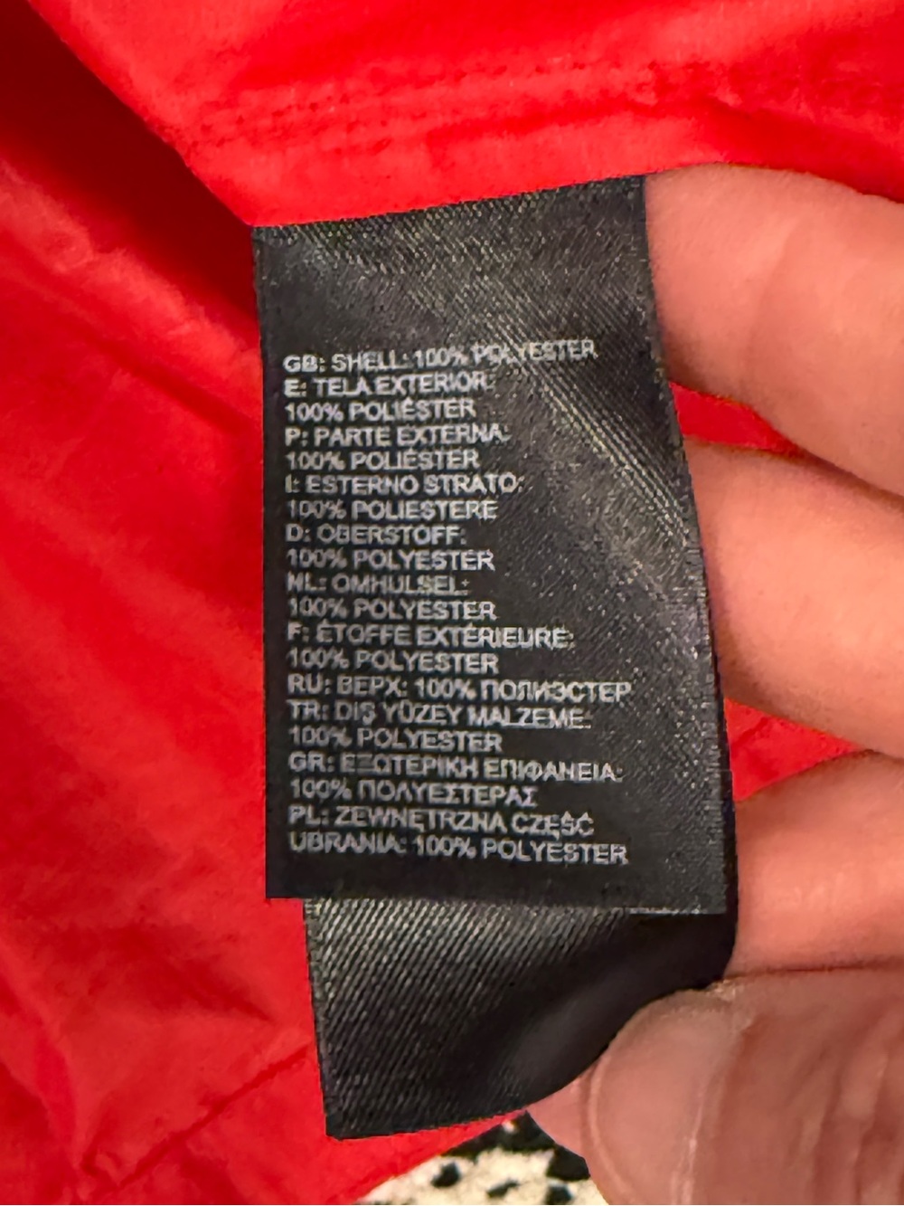 The North Face Red and Black Men's Windbreaker Jacket - Picture 6 of 6